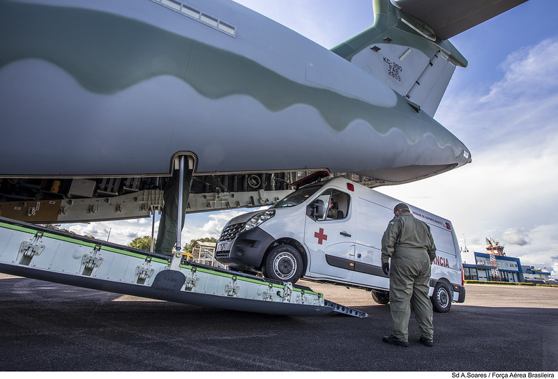 KC-390 of the Brazilian Air Force in Operation against COVID-19