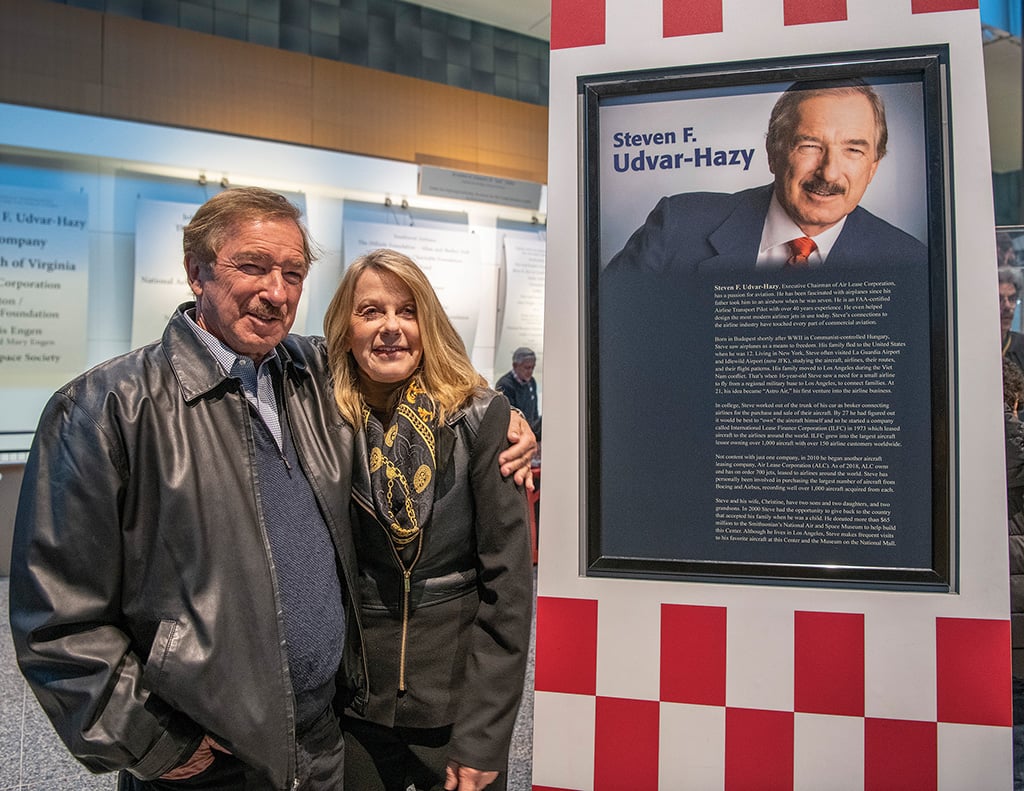 Steven F. Udvar-Hazy and wife Christine