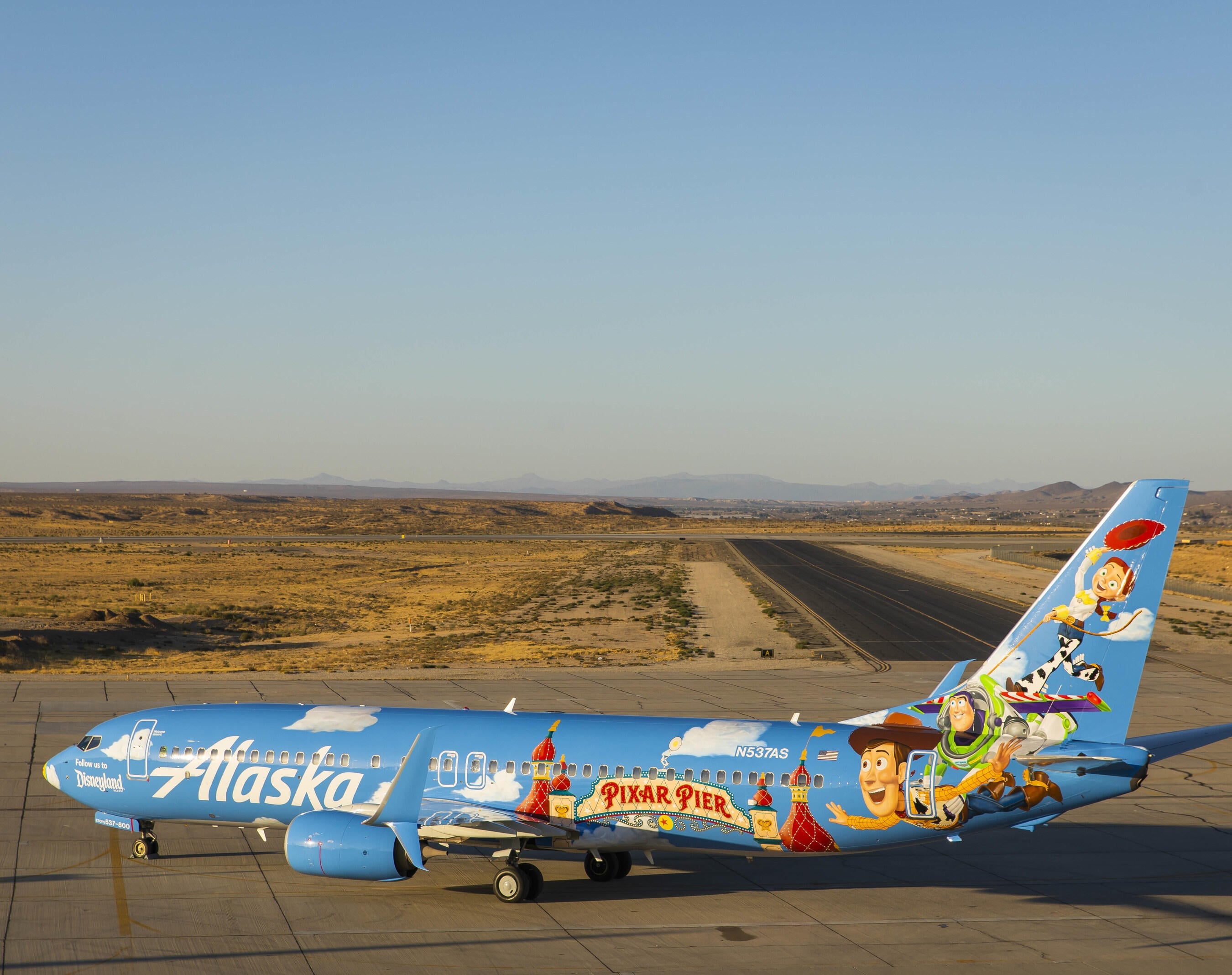 Alaska Airlines Pixar livery