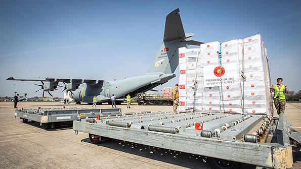 aircraft carrying aid