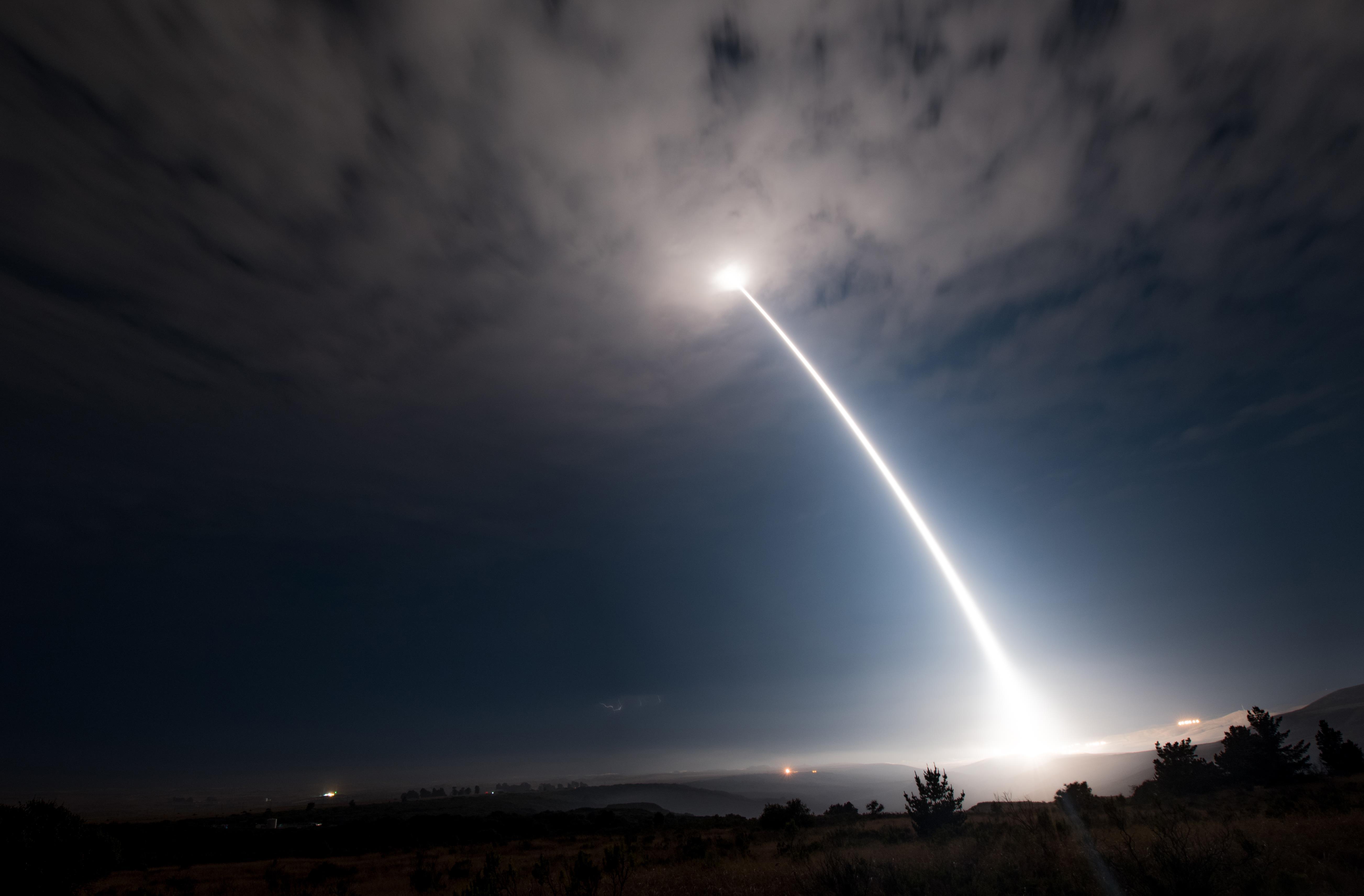 test of an unarmed Minuteman III ICBM 