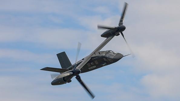 Bell tiltrotor in flight