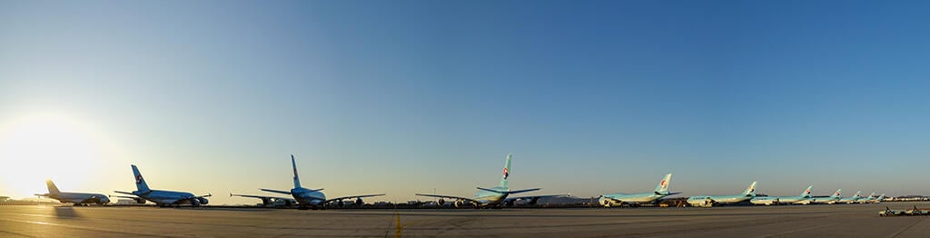 Korean Air heavy transport parking