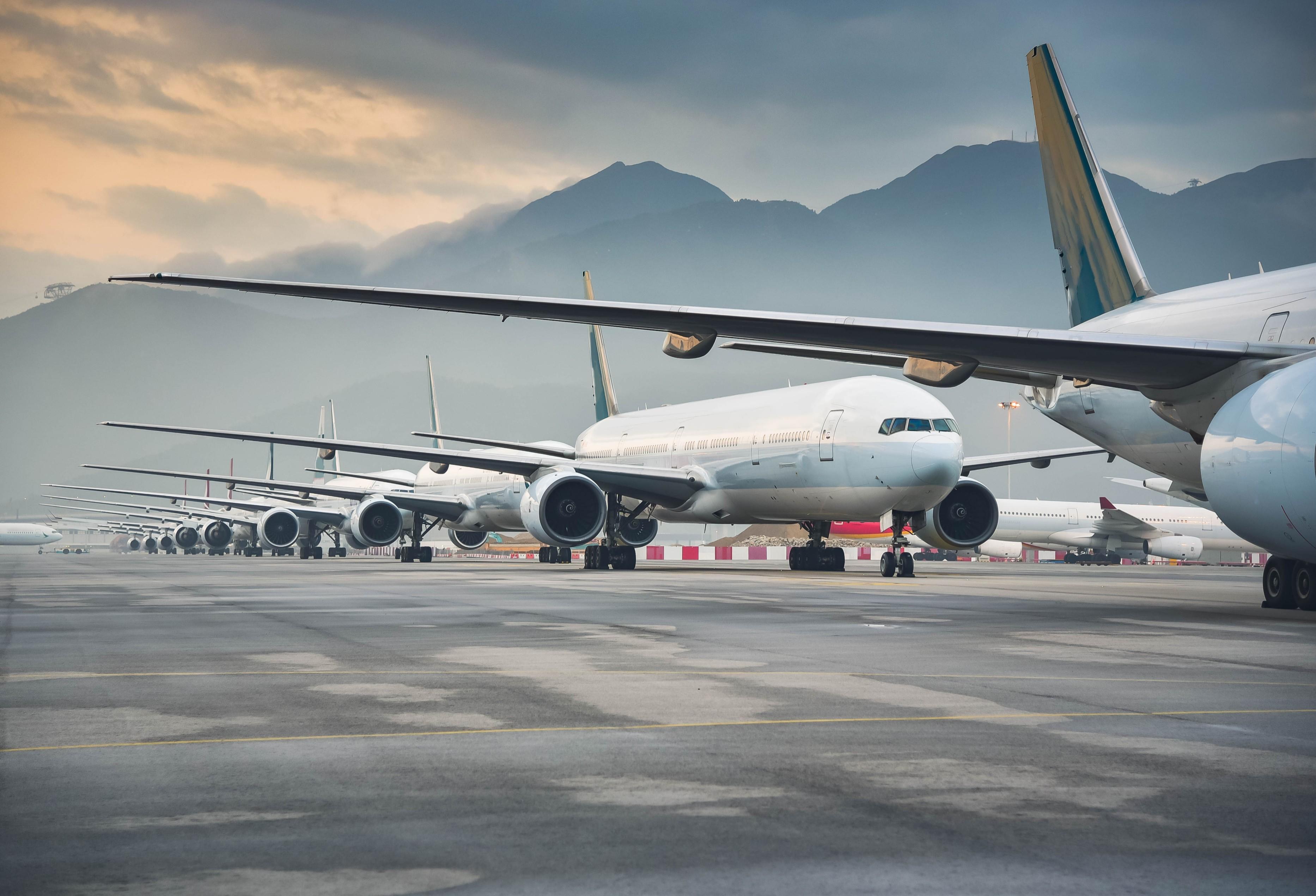 generic planes parked