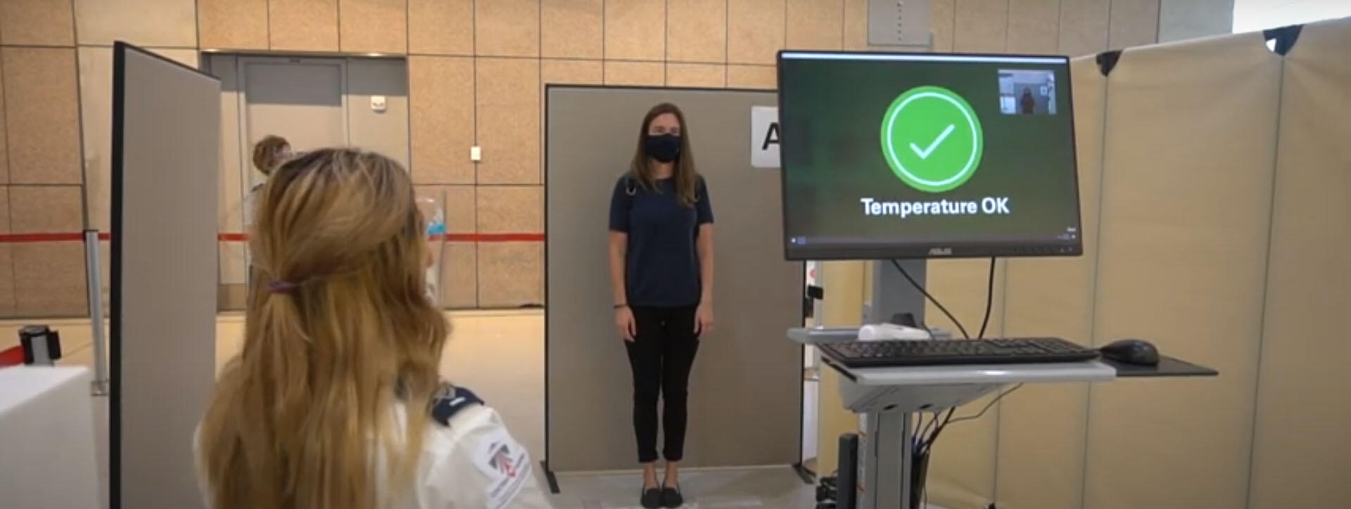 temperature screening at Toronto Pearson Airport