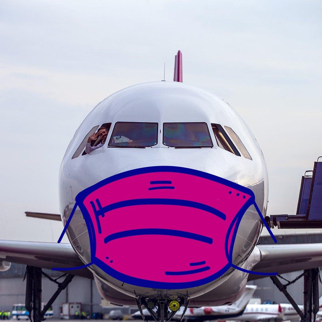 plane with mask