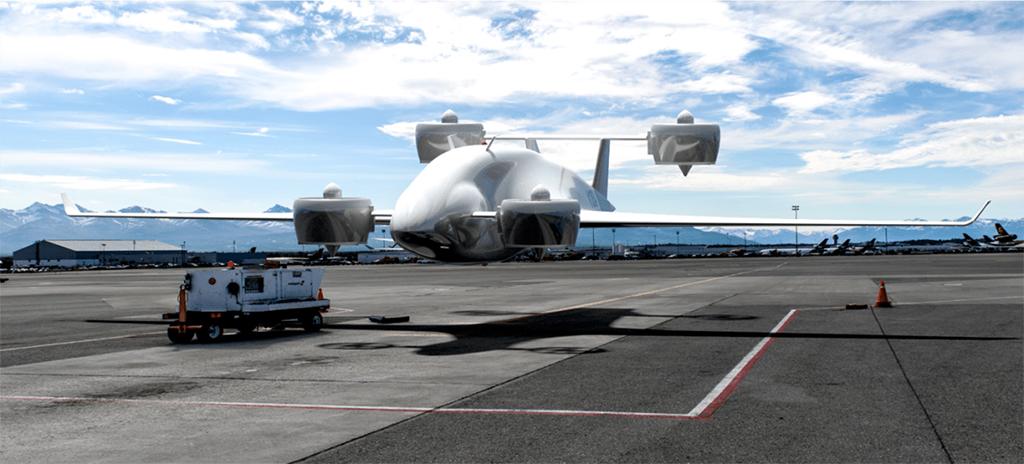 Sabrewing’s unmanned vertical-takeoff-and-landing Rhaegal-B