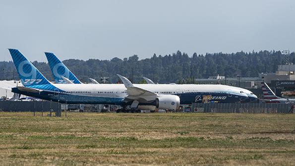 parked aircraft