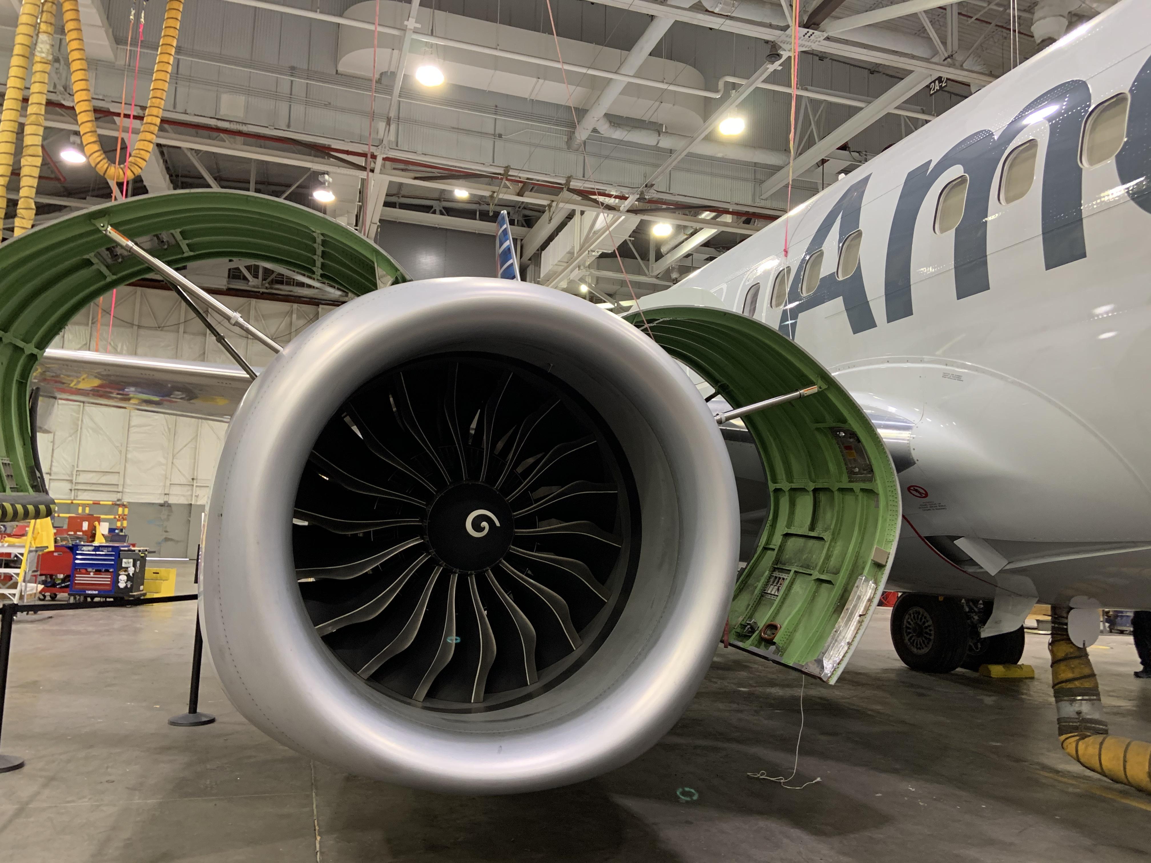 American Airlines Boeing 737 MAX at Tulsa base