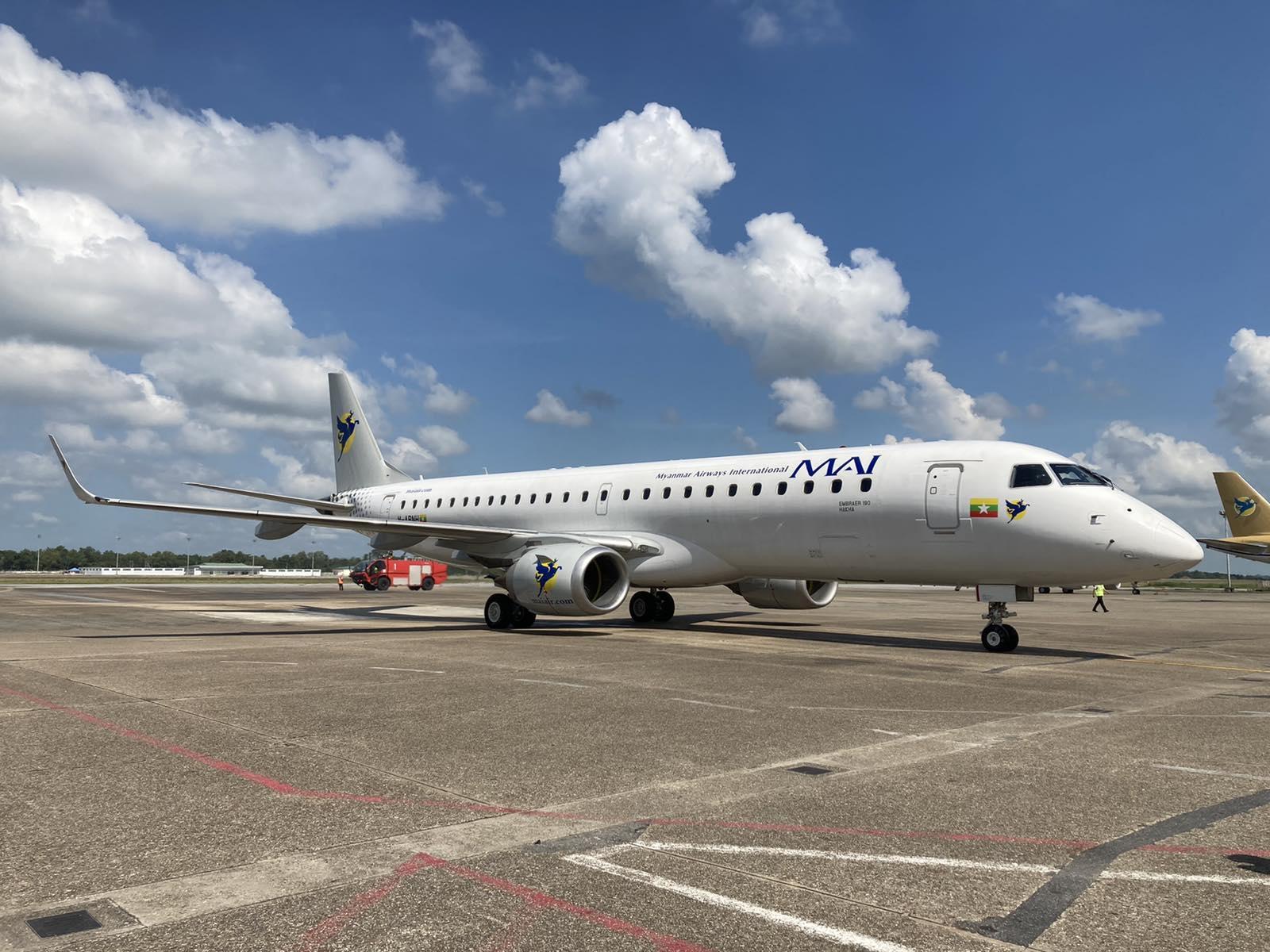 Myanmar Airways International Embraer 190