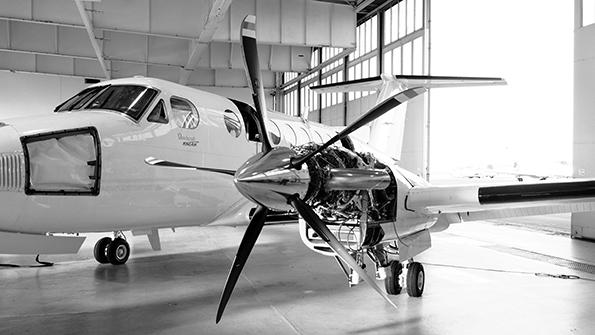 Catalyst turboprop on converted GE King Air 350