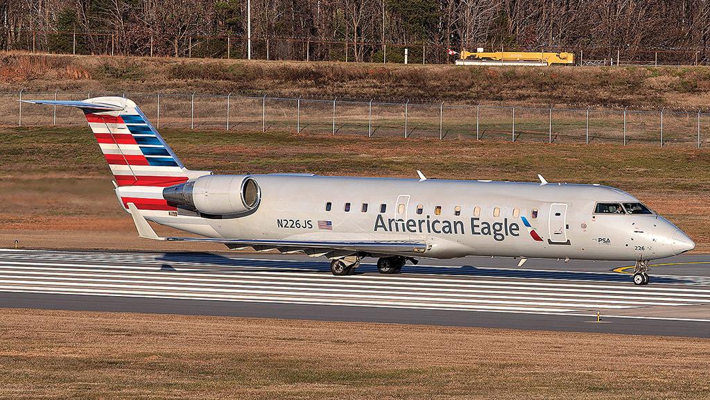 American Eagle regional jet aircraft