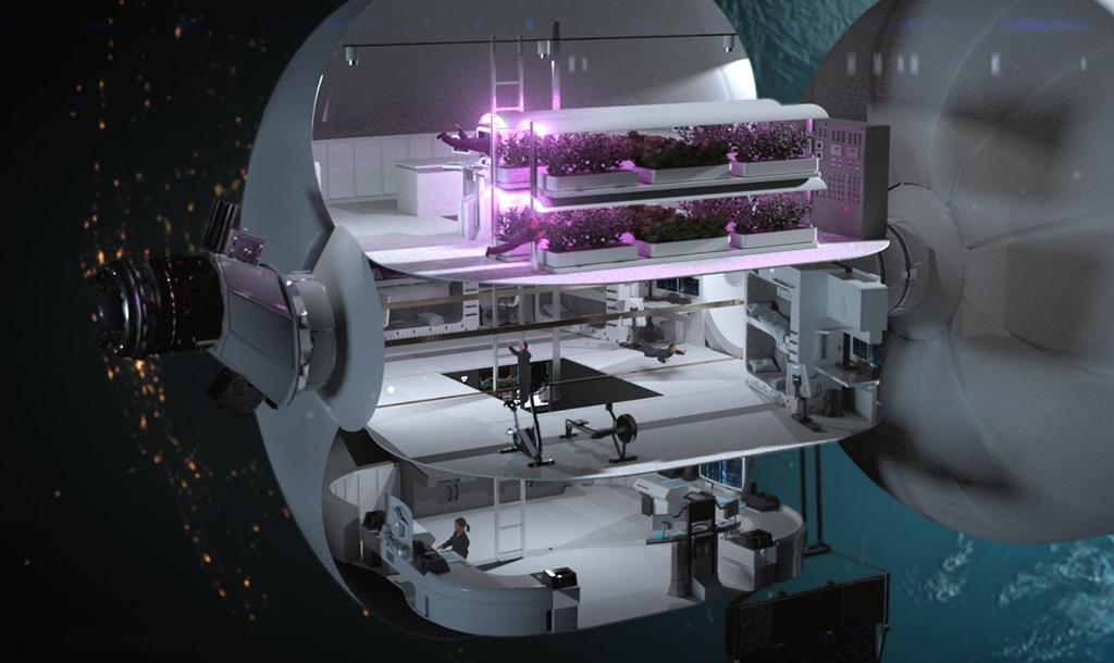 Sierra Nevada Corp. free-flying commercial space station concept image