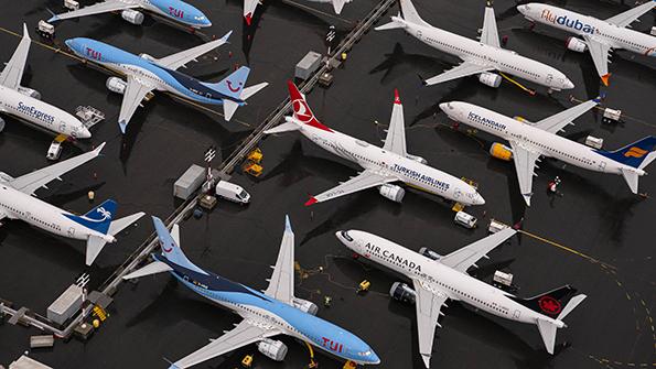parked 737 MAXs