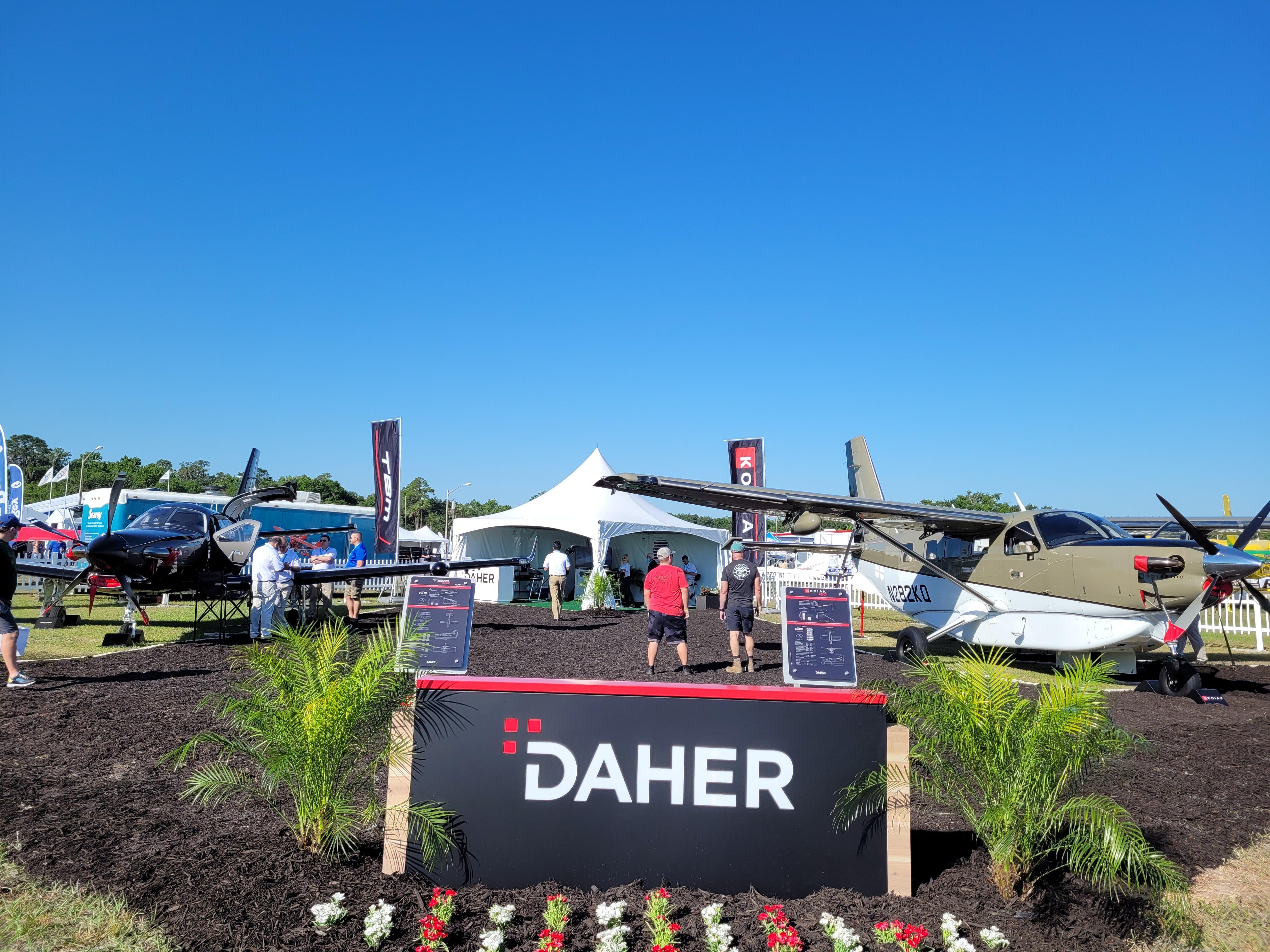 Sun 'n Fun Daher booth