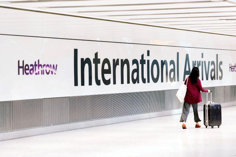 Heathrow Airport arrivals