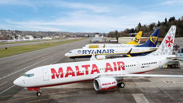 Ryanair Boeing 737-8-200 MAX aircraft