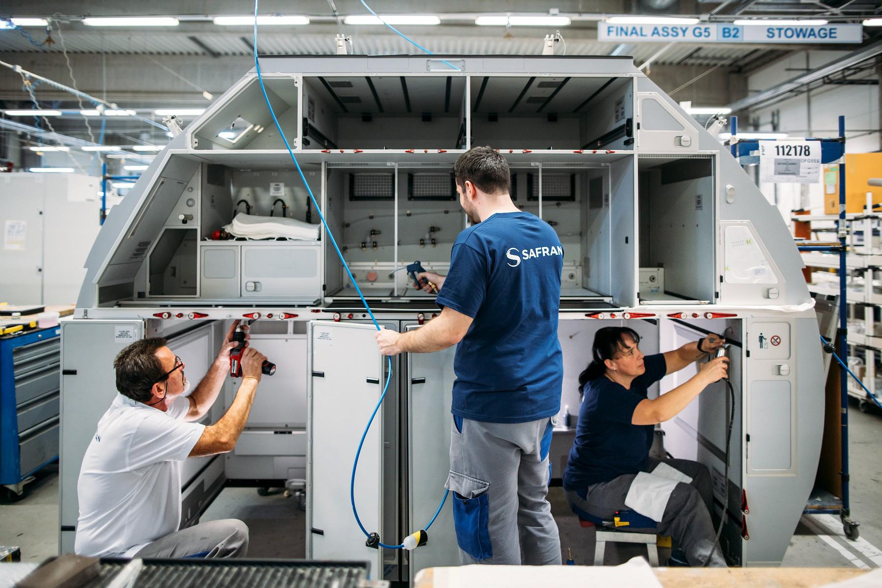 Safran final assembly of G5 galleys