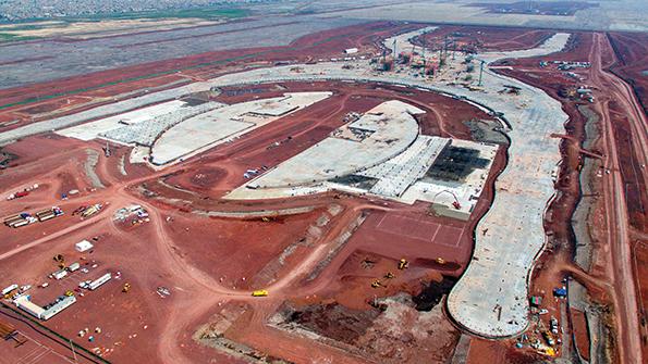 unfinished Mexican airport
