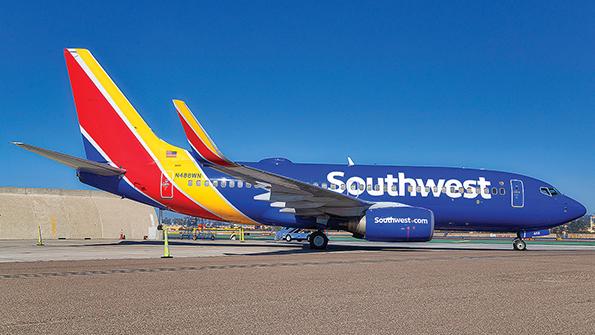 Southwest aircraft on tarmac