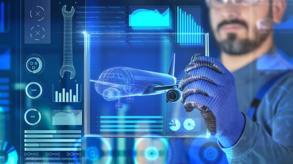 technician at touchscreen 