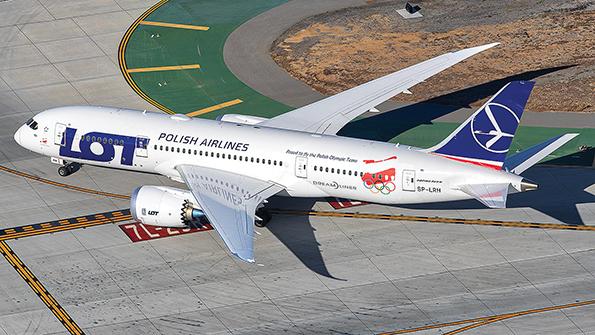 This LOT Polish Airlines  Boeing 787-8 was produced  in July 2017.