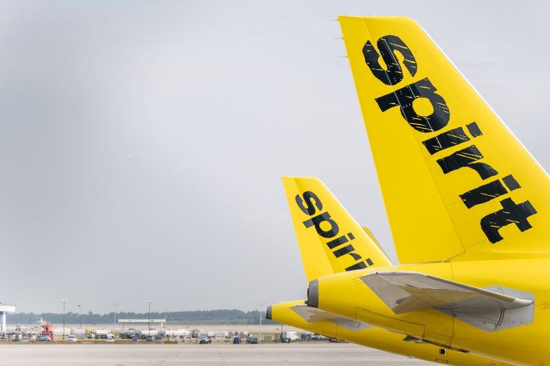 Spirit Airlines tails