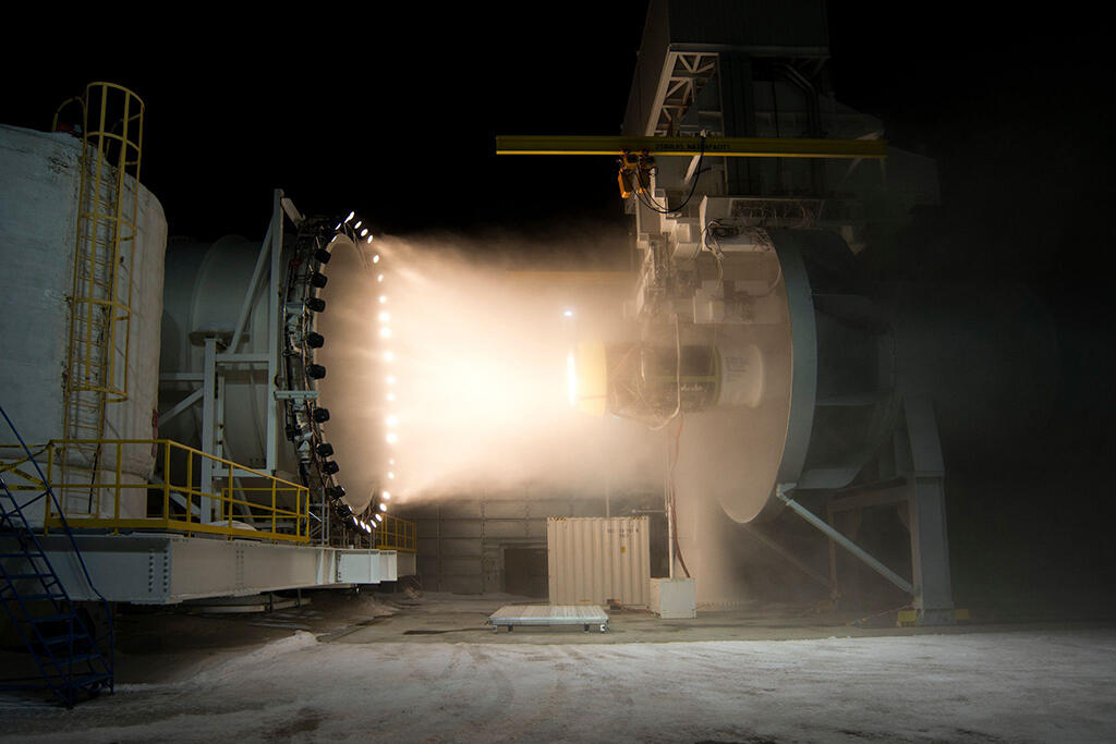 GE Passport engine undergoing icing test