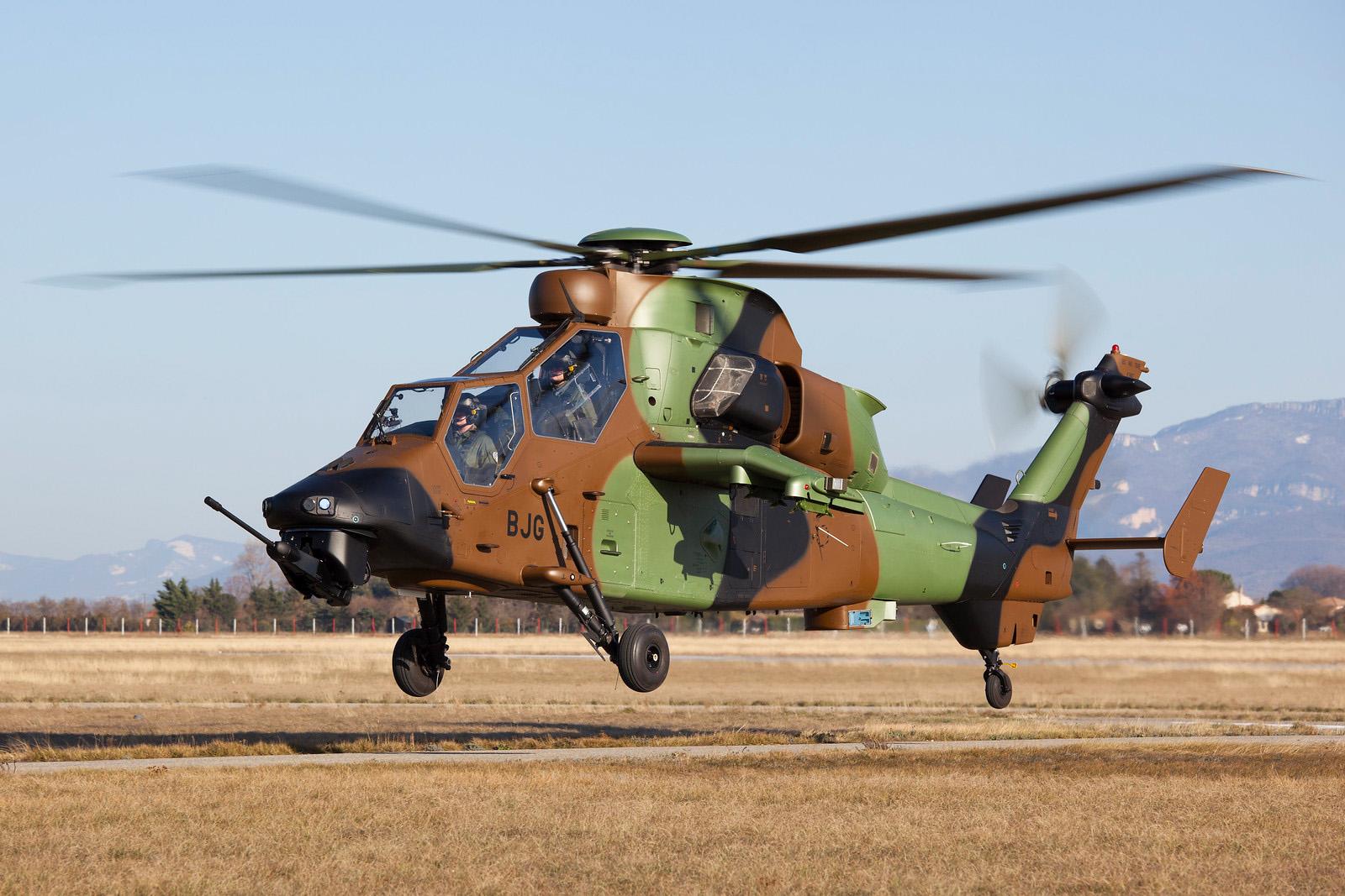 French Army Tiger HAD attack helicopter.