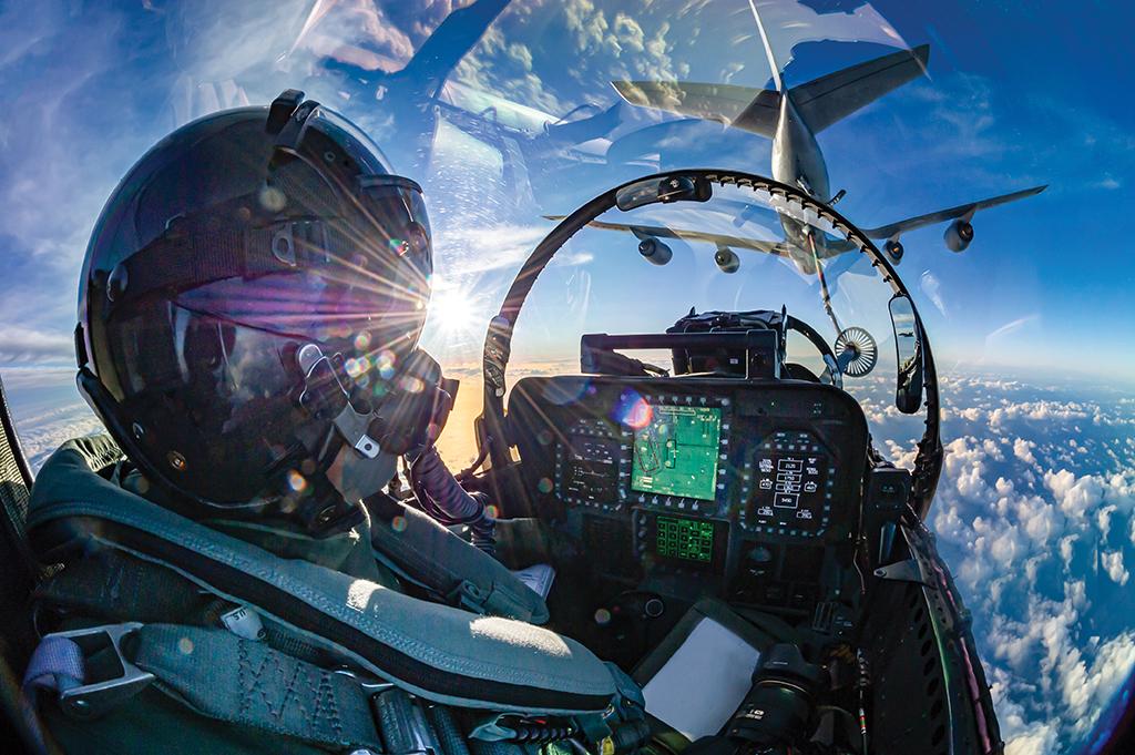 Swiss Air Force F/A-18 Hornet refueling