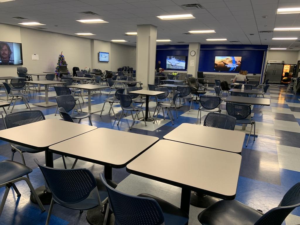 United Airlines tech ops break room