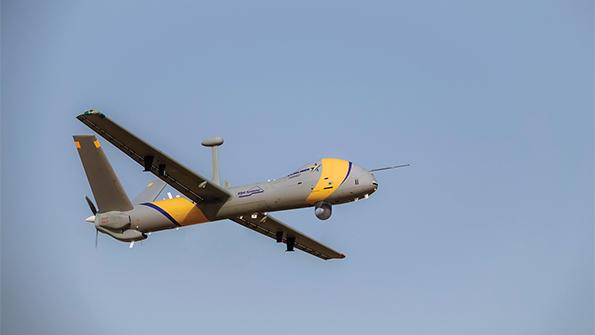 Elbit’s Hermes StarLiner UAS in flight