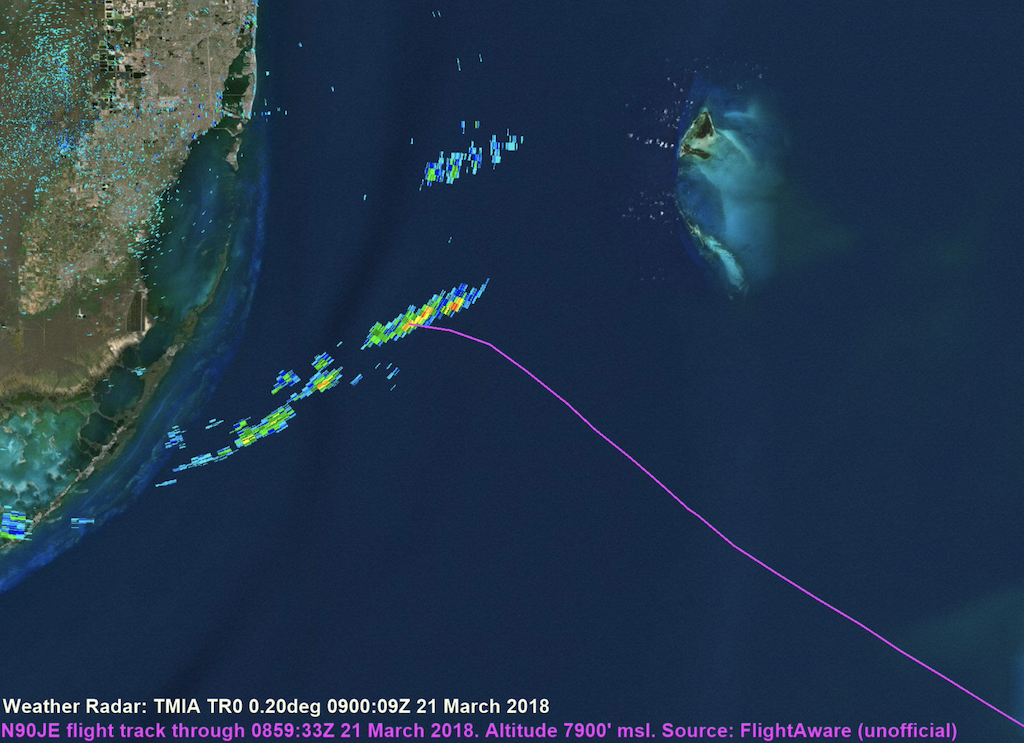 FlightAware turbulence graphic