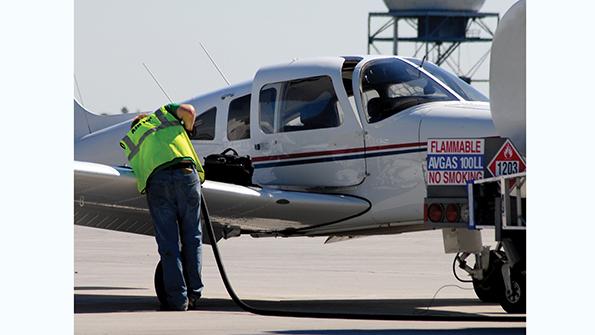 aircraft being refueled