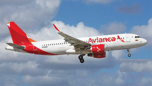 Avianca narrowbody aircraft