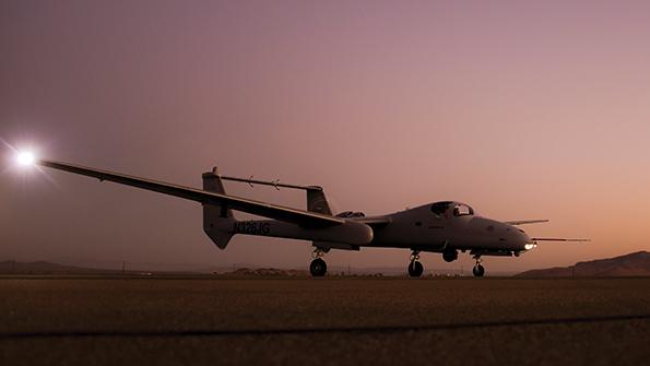 Firebird aircraft taxies 