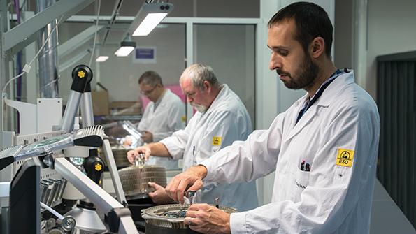 Safran technicians assembling propulsion units