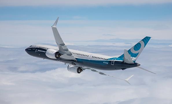 Boeing aircraft in flight