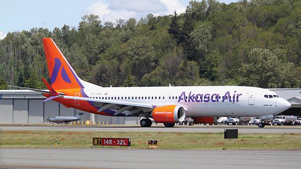 Akasa Air aircraft on tarmac