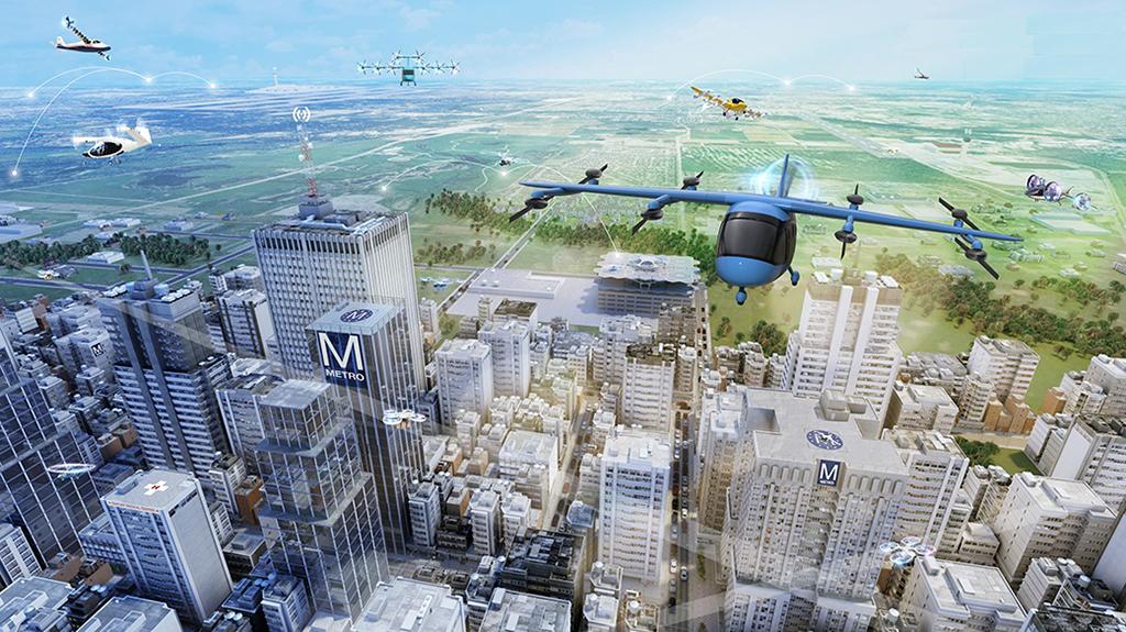 AAM vertiports in city