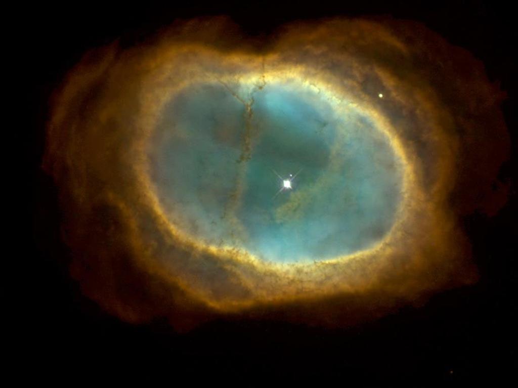 Southern Ring Nebula imaged by hubble space telescope