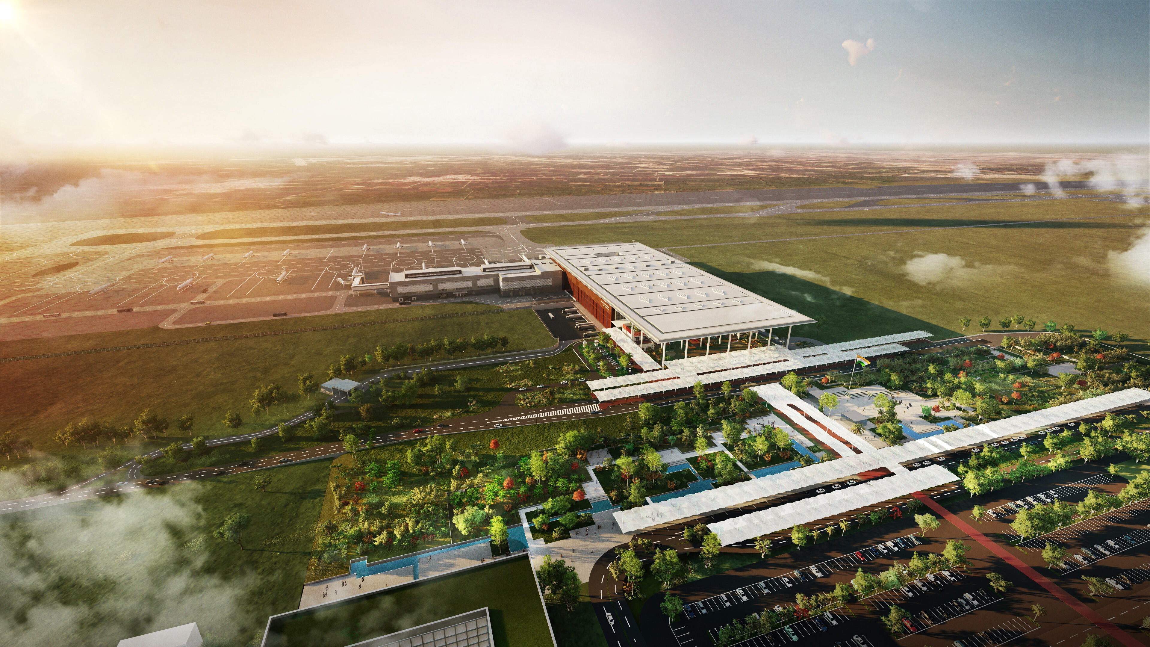 Noida Delhi Airport rendering