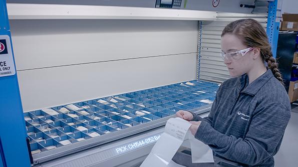 technician working on shop floor