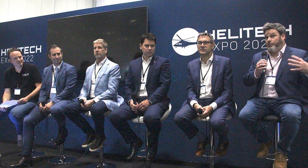 Panel discussion at the HeliTech/DroneX Expo