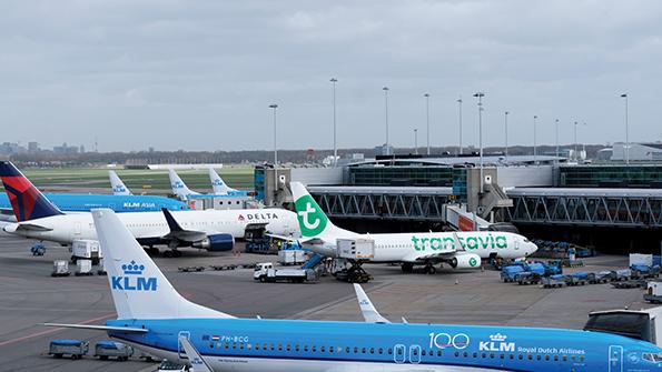 Dutch aircraft at airport