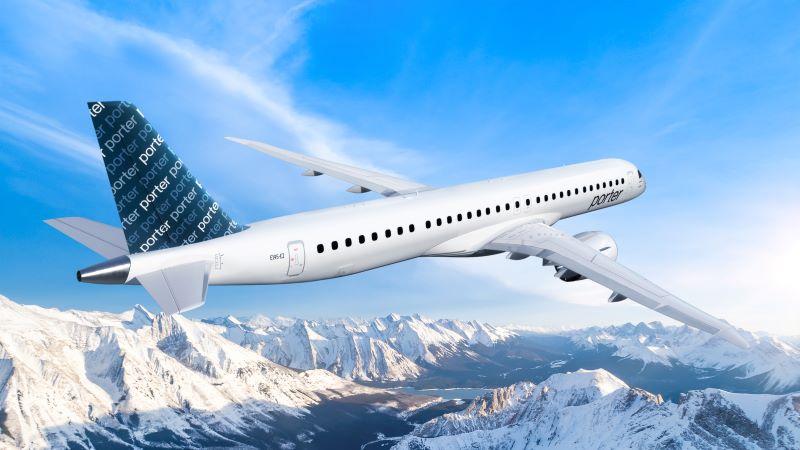 Porter Airlines Embraer 195-E2 rendering
