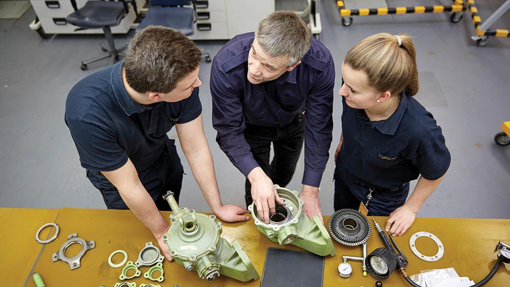 technicians working