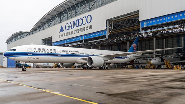 Boeing 777 aircraft in storage