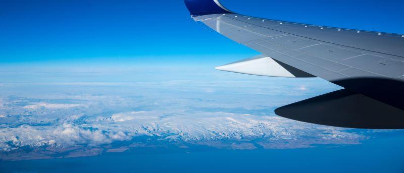 generic plane over Iceland