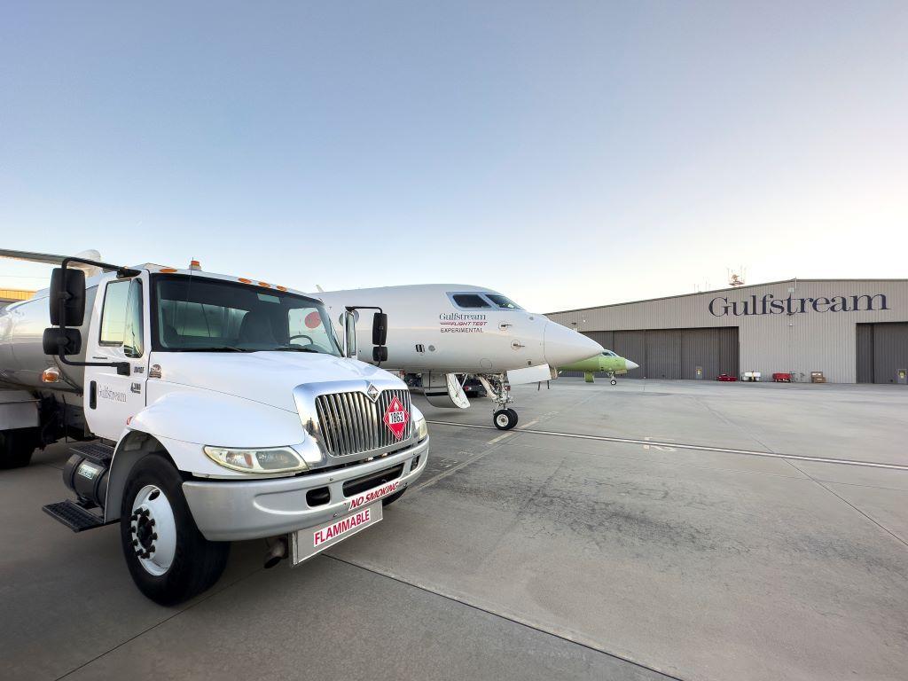Gulfstream's first 100%SAF flight